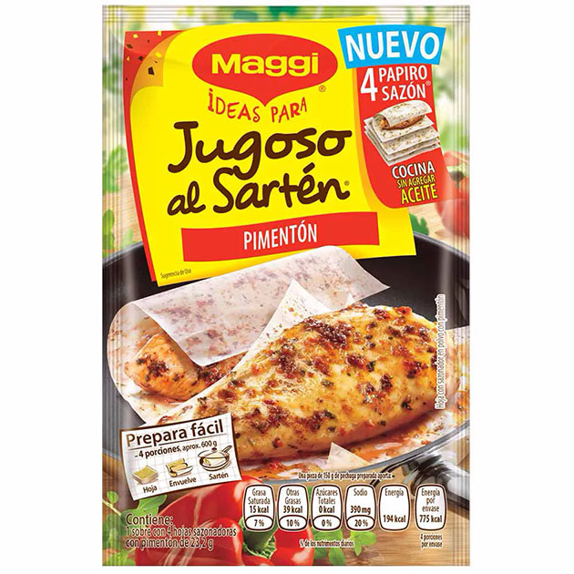 Jugoso Al Sartén Con Pimentón Maggi x 23 - Compra en Valledupar sin salir  de casa!